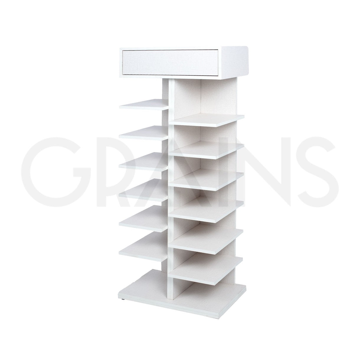 Open Shoe Rack with Top Drawer