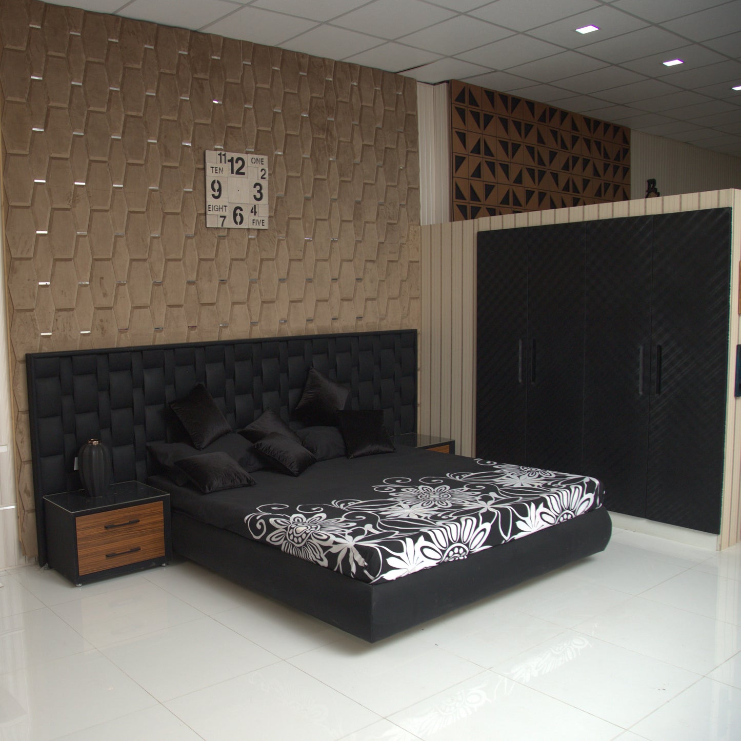 Long Black Bot Bed