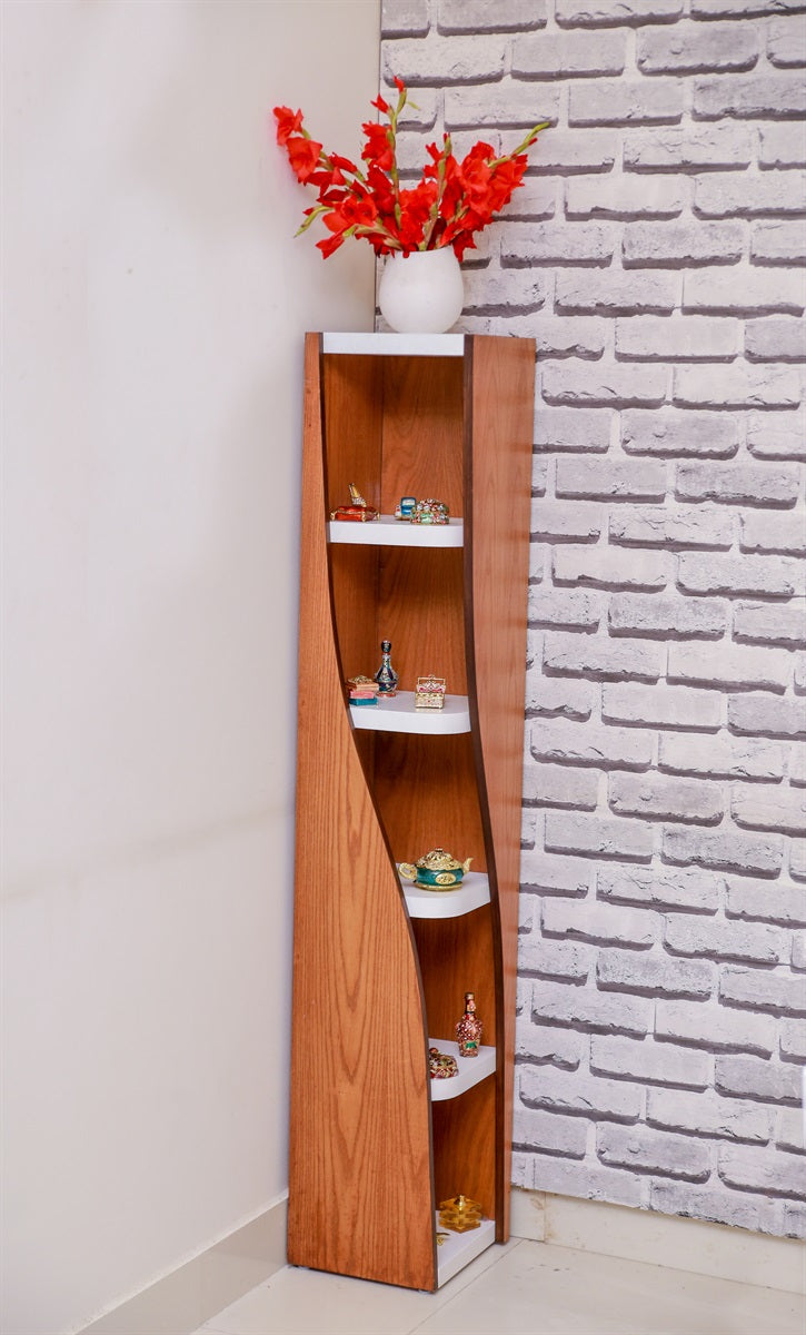 Curved land Book Shelf