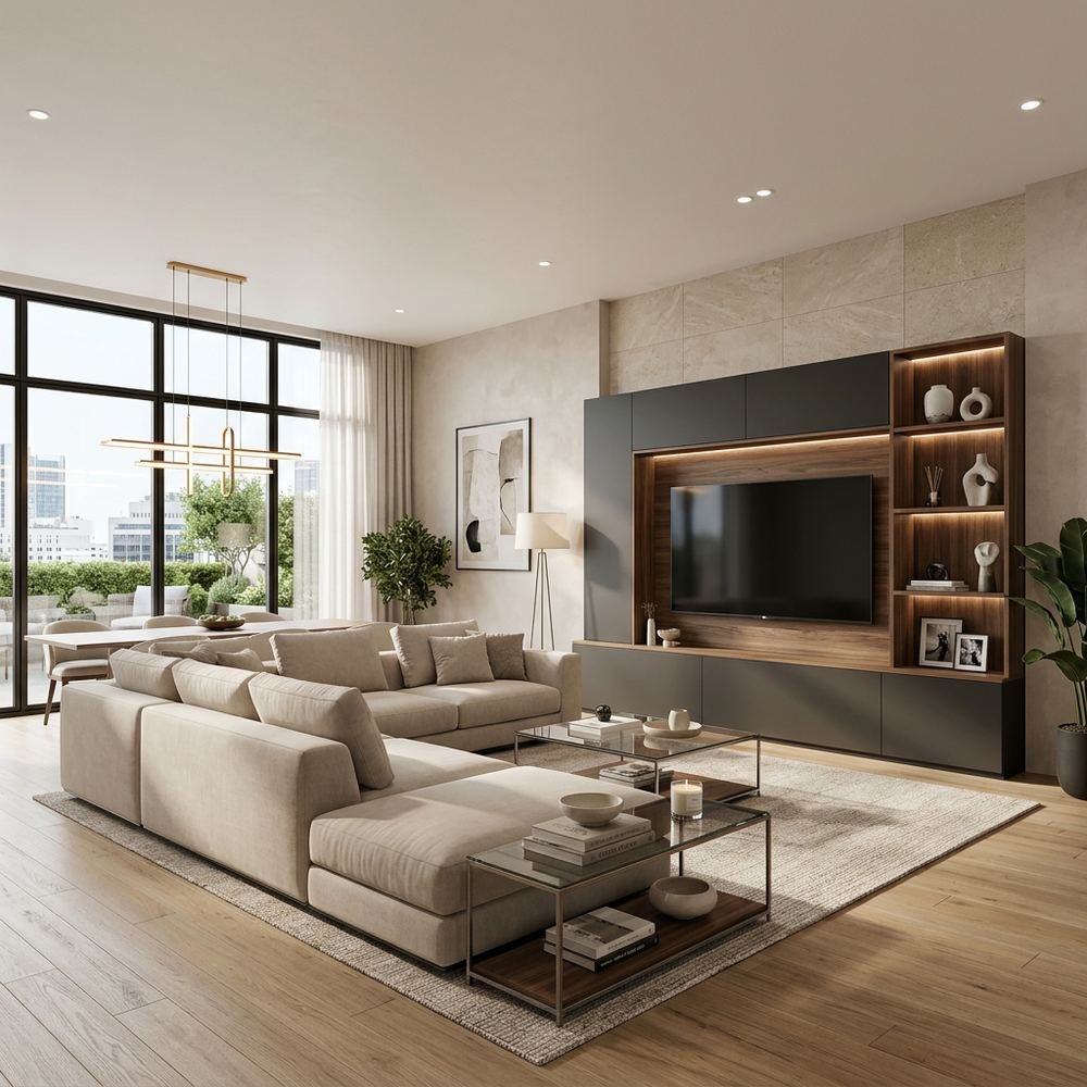 Living and dining rooms by Grains