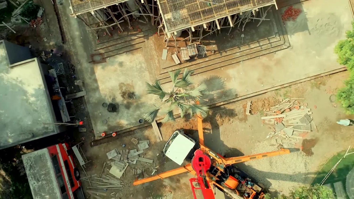 Construction site managed by Grains