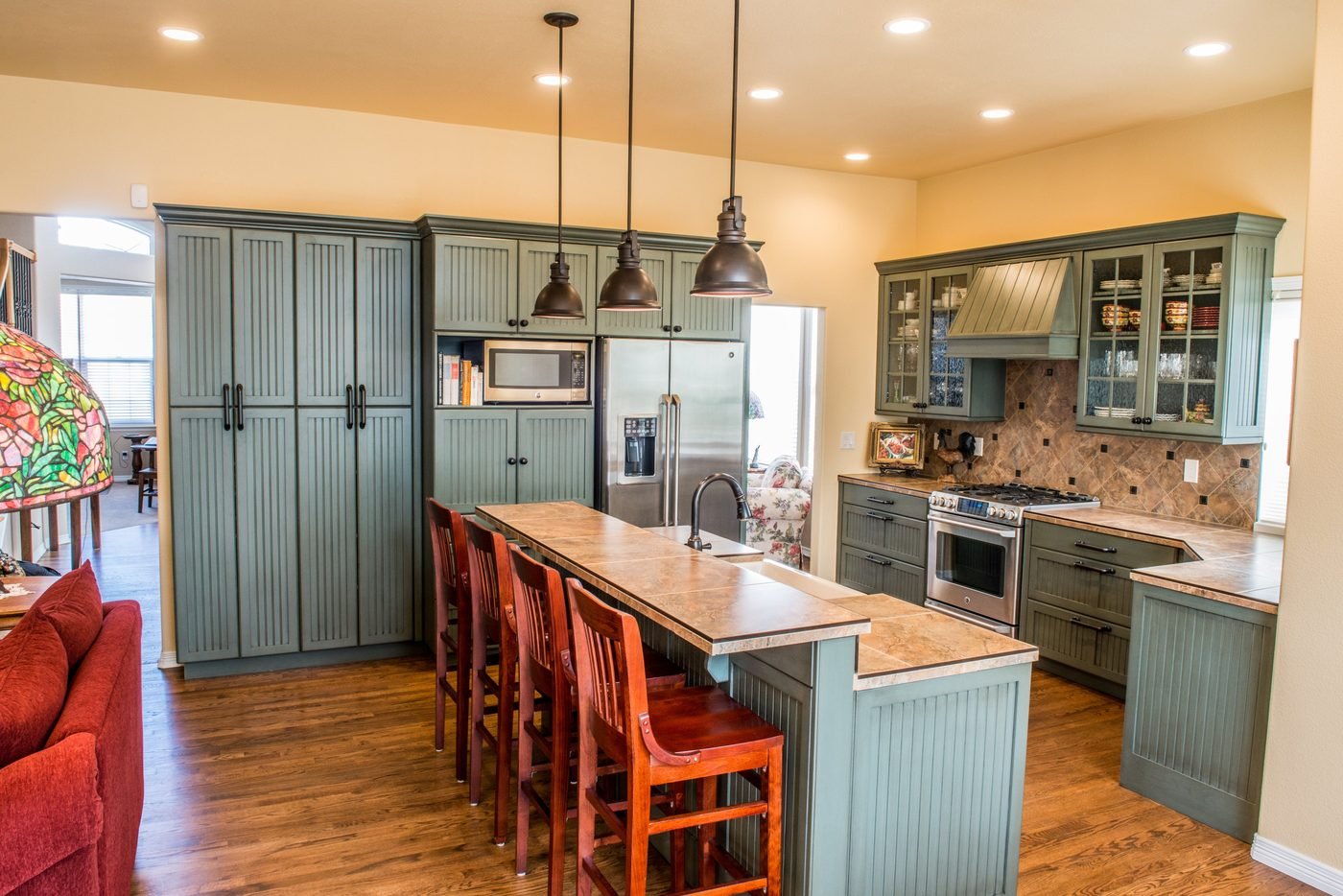 Open kitchen interior
