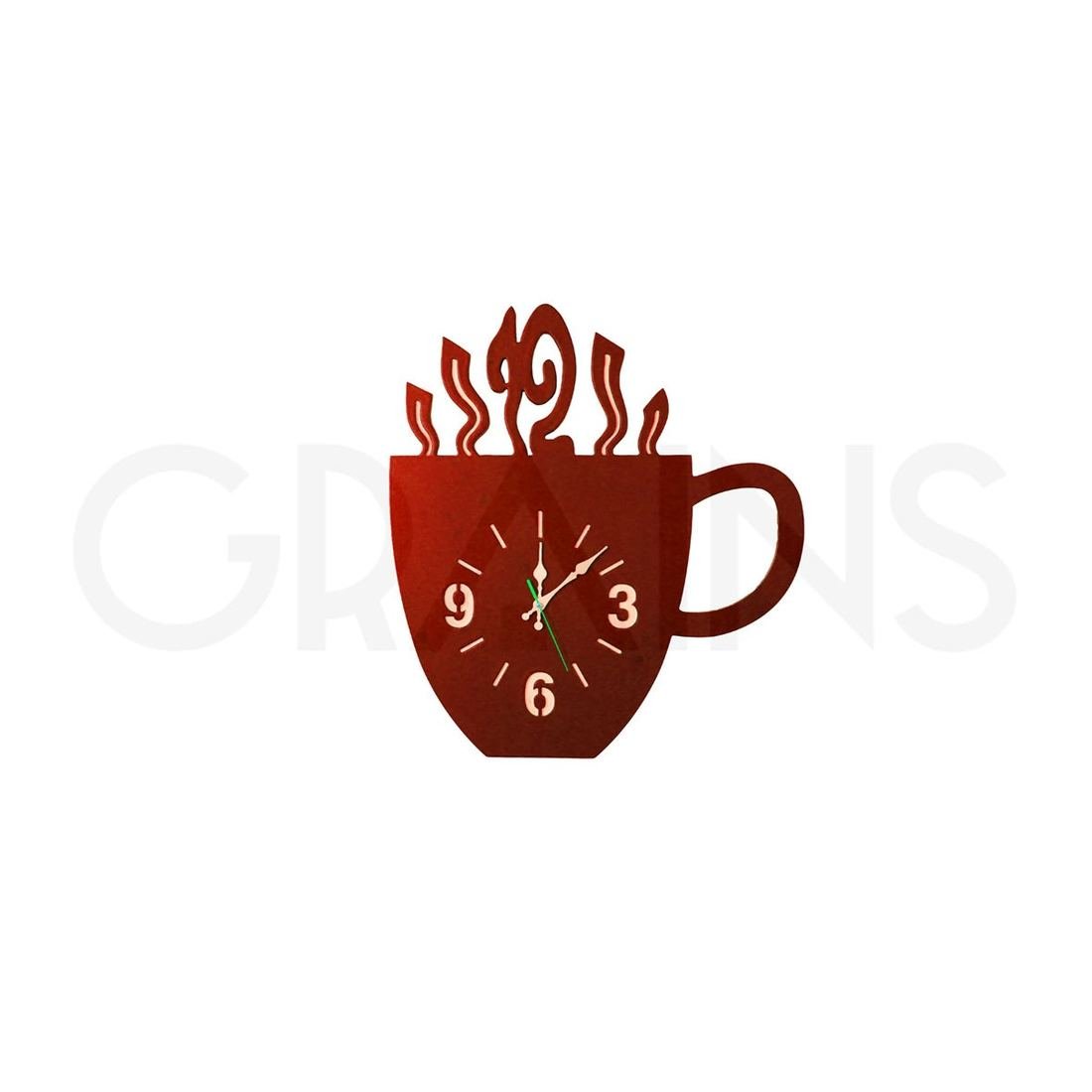Coffee Cup Wall Clock by Grains Home Pakistan