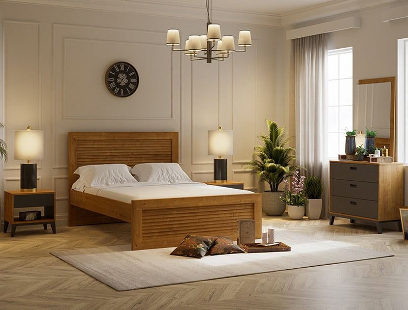 Fin Quest Queen Size Bed by Grains Home Pakistan