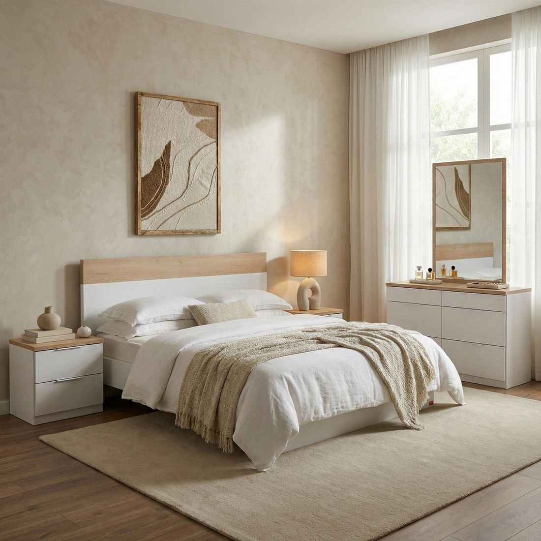 Milan 5-Piece King Bedroom Set by Grains Home Pakistan