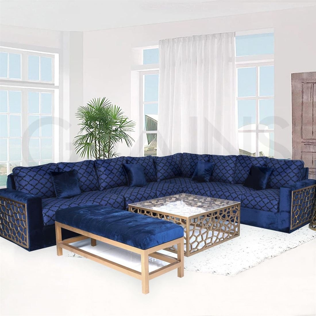 Luxury Blue Royalty by Grains Home Pakistan