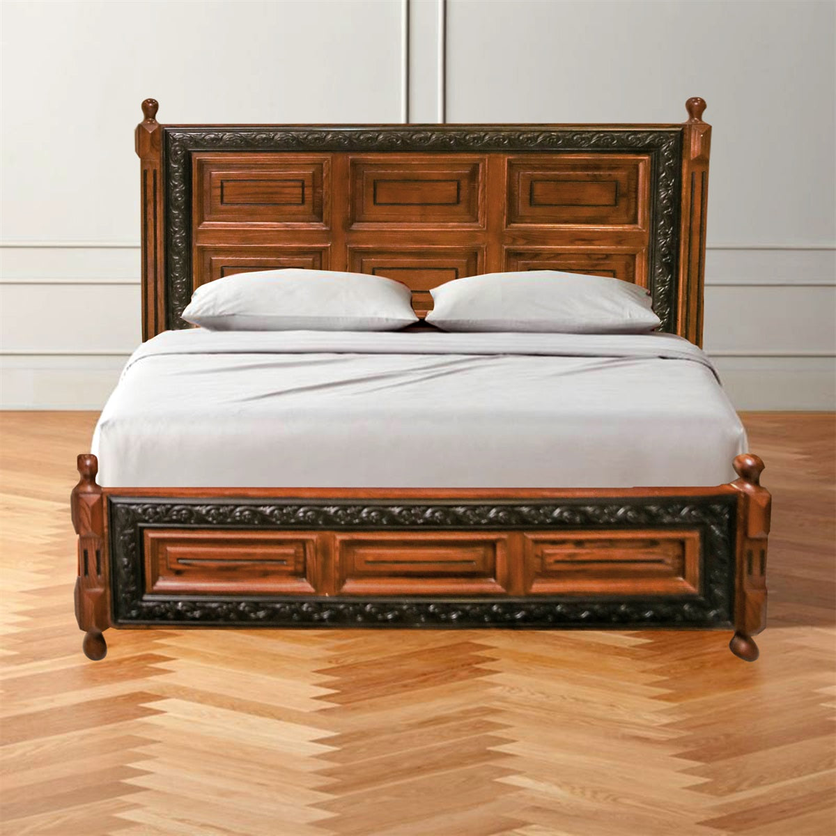 Teakwood cushion bed