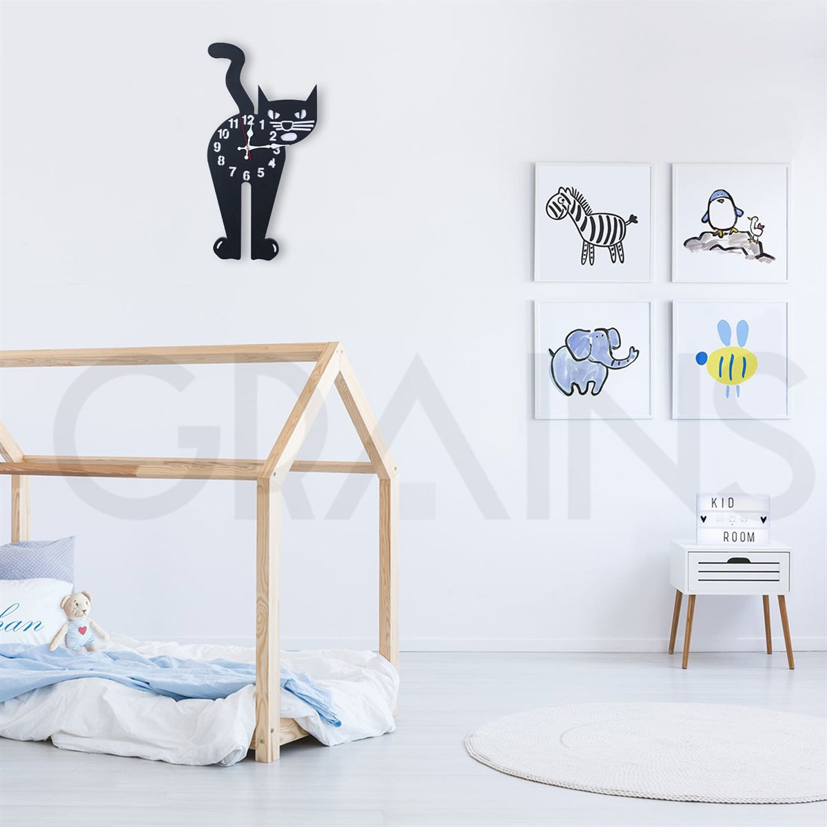 Cat Wall Clock