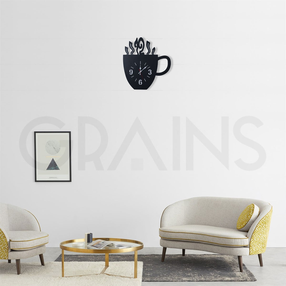 Coffee Cup Wall Clock