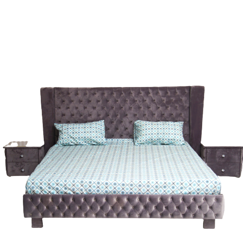Rania Plush Velvet Bed